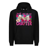 Black Just One More Chapter Premium Hoodie - CowhideDigitalArt