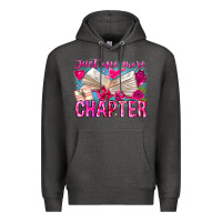 Charcoal Heather Just One More Chapter Premium Hoodie - CowhideDigitalArt