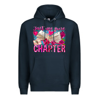 Navy Just One More Chapter Premium Hoodie - CowhideDigitalArt