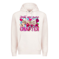 Pale Pink Just One More Chapter Premium Hoodie - CowhideDigitalArt