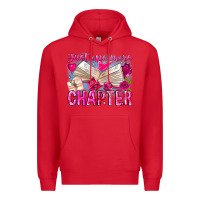 Red Just One More Chapter Premium Hoodie - CowhideDigitalArt