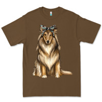 Cacao collie with bandanna Premium Tee - texasbilliewilder