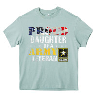Arona proud daughter of a army veteran american flag military gift Heavy Core Tee - longCreatives
