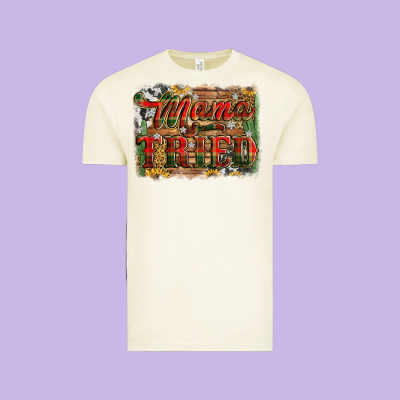Mama Tried Christmas Vintage Tee Designed By Jasminsmagicworld