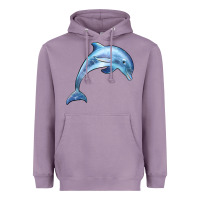 Lavender dolphin Heavyweight Hoodie - BarkalooDesign