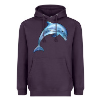 Plum dolphin Heavyweight Hoodie - BarkalooDesign