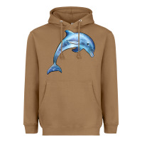 Toasted Coconut dolphin Heavyweight Hoodie - BarkalooDesign