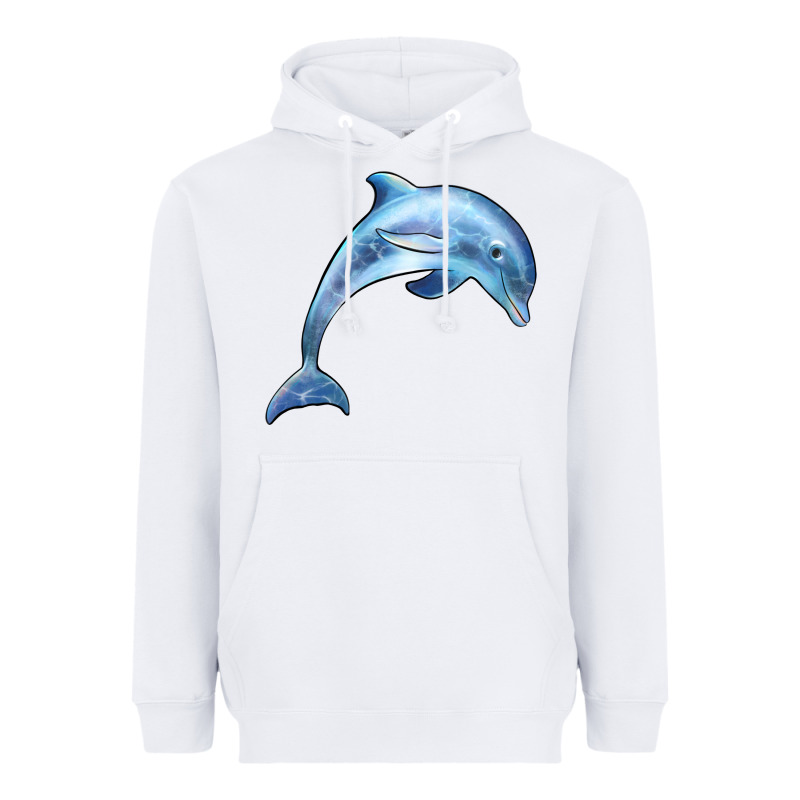 Dolphin Heavyweight Hoodie by BarkalooDesign | Teevron