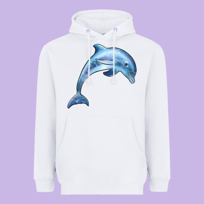 Dolphin Heavyweight Hoodie Designed By Barkaloodesign