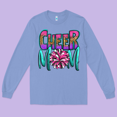 Cheer Mom Long Sleeve Tee Designed By Oliviacreatesart