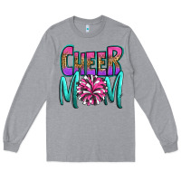 Heather Grey cheer mom Long Sleeve Tee - OliviaCreatesArt
