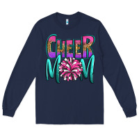 Navy cheer mom Long Sleeve Tee - OliviaCreatesArt