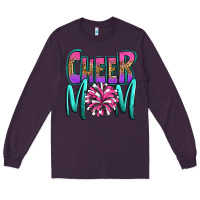 Plum cheer mom Long Sleeve Tee - OliviaCreatesArt