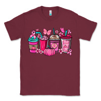 Burgundy Cancer coffee cups Cancer Awareness Classic Tee - HowdyJamesFarm