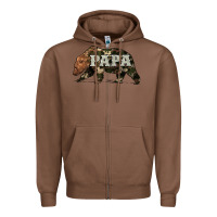 Chestnut bear papa Zipper Hoodie - Artiststas