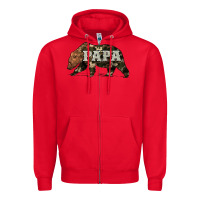 Red bear papa Zipper Hoodie - Artiststas