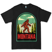 Black montana vintage bigfoot travel Premium Tee - longCreatives