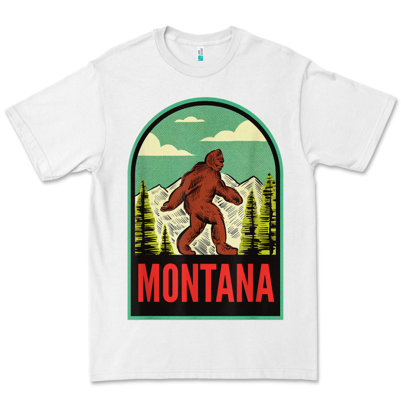 Montana Vintage Bigfoot Travel Premium Tee by longCreatives | Teevron