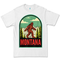 White montana vintage bigfoot travel Premium Tee - longCreatives