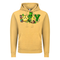 Vintage Mustard lucky pet  St. Patrick's Vintage Hoodie - HowdyJamesFarm