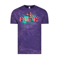 Cloud Purple faith breast cancer Vintage Tee - CowGirlArtShop