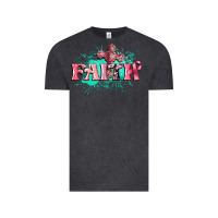 Vintage Black faith breast cancer Vintage Tee - CowGirlArtShop