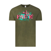 Vintage Olive faith breast cancer Vintage Tee - CowGirlArtShop