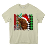 Mossy Merry Christmas Cow Heavy Core Tee - Bettercallsaul