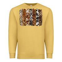 Antique Gold western animal patterns brushstoke Premium Sweatshirt - BarkalooDesign