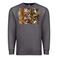 Charcoal Heather western animal patterns brushstoke Premium Sweatshirt - BarkalooDesign