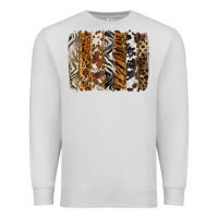 Dove Grey western animal patterns brushstoke Premium Sweatshirt - BarkalooDesign