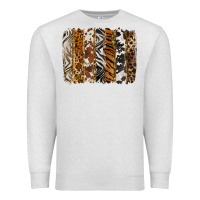 Oatmeal Heather western animal patterns brushstoke Premium Sweatshirt - BarkalooDesign