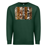 Sports Green western animal patterns brushstoke Premium Sweatshirt - BarkalooDesign