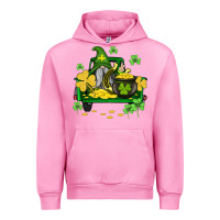 Fuchsia Pink st patricks truck and gnome Urban Hoodie - AdoDesignShop