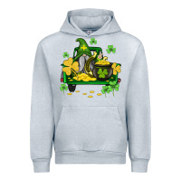 Heather Grey st patricks truck and gnome Urban Hoodie - AdoDesignShop