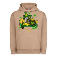 Pigment Burro st patricks truck and gnome Urban Hoodie - AdoDesignShop