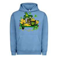 Pigment Pebble Blue st patricks truck and gnome Urban Hoodie - AdoDesignShop