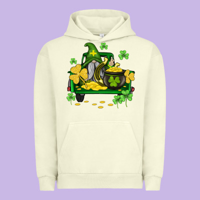 St Patricks Truck And Gnome Urban Hoodie Designed By Adodesignshop