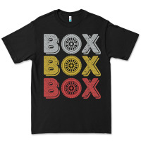 Black Vintage Retro Box Box Box Formula Racing Premium Tee - longCreatives