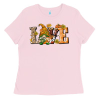Bubblegum Pink Love Gnome Ladies Tee - texasbilliewilder