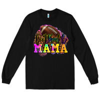 Black football mama Long Sleeve Tee - OliviaCreatesArt