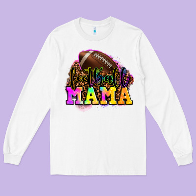 Football Mama Long Sleeve Tee Designed By Oliviacreatesart