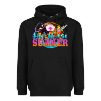 Black hot nurse summer Heavyweight Hoodie - BarkalooDesign
