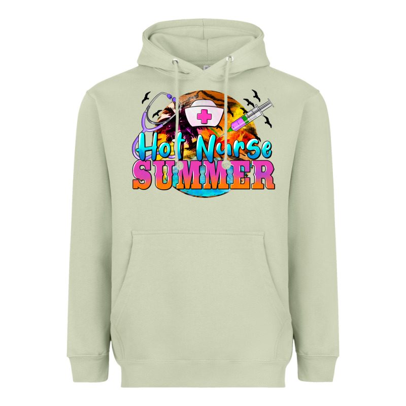 Hot Nurse Summer Heavyweight Hoodie by BarkalooDesign | Teevron