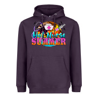 Plum hot nurse summer Heavyweight Hoodie - BarkalooDesign