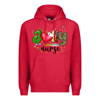 Cardinal Jolly Nurse Black Premium Hoodie - CowhideDigitalArt