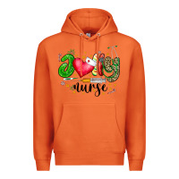 Carrot Jolly Nurse Black Premium Hoodie - CowhideDigitalArt
