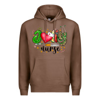 Chestnut Jolly Nurse Black Premium Hoodie - CowhideDigitalArt