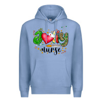 Colony Blue Jolly Nurse Black Premium Hoodie - CowhideDigitalArt