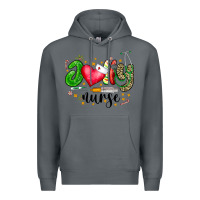 Rock Jolly Nurse Black Premium Hoodie - CowhideDigitalArt